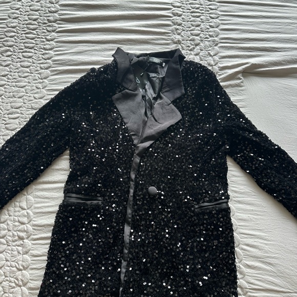 Sparkly Black Blazer - Picture 3 of 5